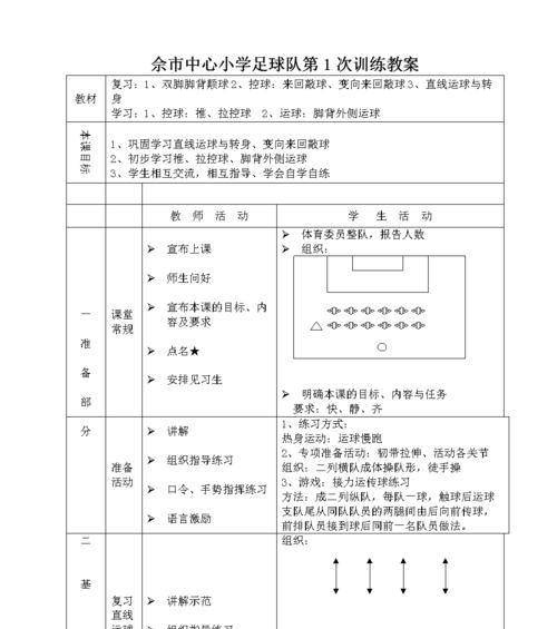 足球技巧教案（提高初中生足球射门能力的有效训练方法）